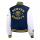 Navy/White Denver Nuggets Varsity Full-Zip Jacket