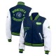 Navy/White Minnesota Timberwolves Varsity Full-Zip Jacket