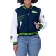 Navy/White Seattle Seahawks Varsity Full-Zip Jacket