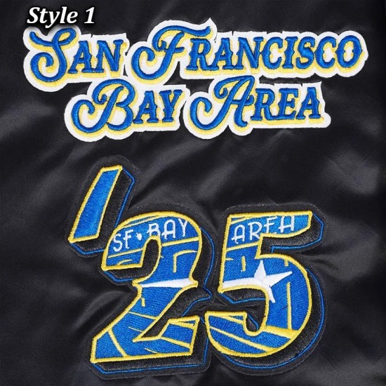 NBA All Star 2025 Classic Rib Satin Jacket NBA All Star 2025 Classic Rib Satin Jacket