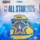 NBA All Star 2025 Classic Rib Satin Jacket NBA All Star 2025 Classic Rib Satin Jacket
