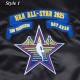 NBA All Star 2025 Classic Rib Satin Jacket NBA All Star 2025 Classic Rib Satin Jacket