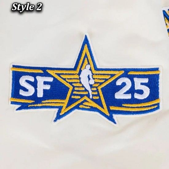 NBA All Star 2025 Classic Rib Satin Jacket NBA All Star 2025 Classic Rib Satin Jacket