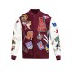 NBA All Star Maroon and White Jacket NBA All Star Maroon and White Jacket