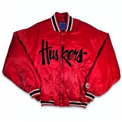 Nebraska Cornhuskers Vintage 90’s Bomber Jacket