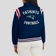 New England Patriots Lightweight Navy Varsity Satin Jacket