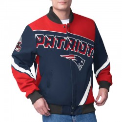 New England Patriots Maximum Racing Navy Jacket