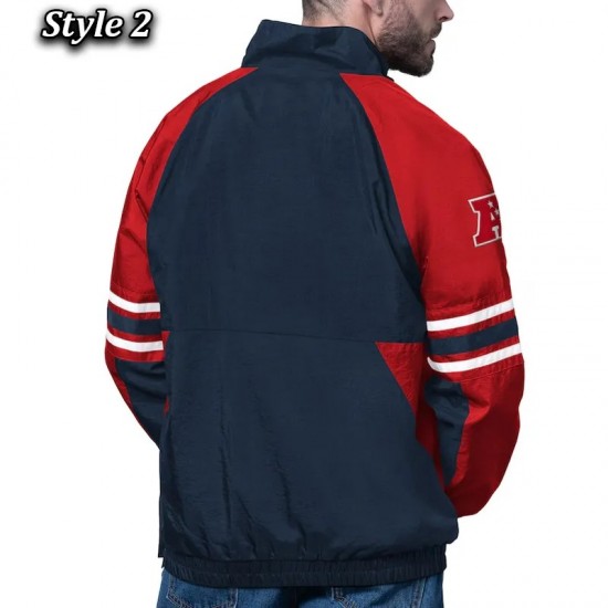 New England Patriots Prospect Pullover Half-Zip Jacket