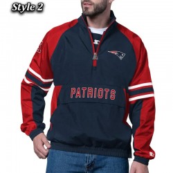 New England Patriots Prospect Pullover Half-Zip Jacket