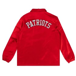 New England Patriots Red Satin Windbreaker