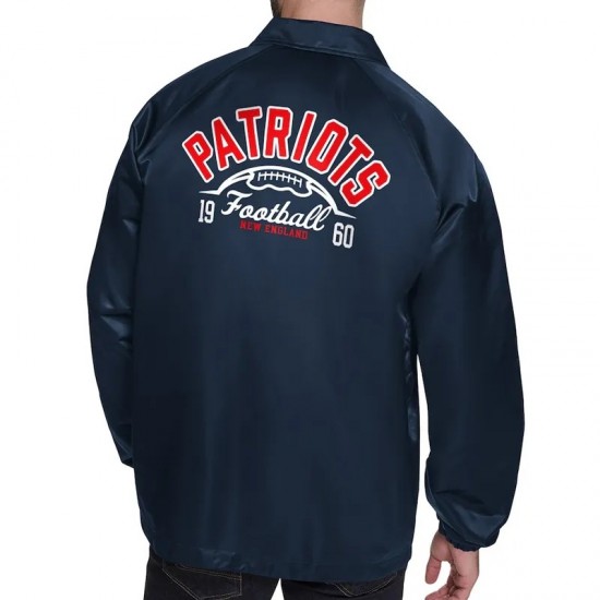 New England Patriots Retro Logo Coaches Jacket New England Patriots Retro Logo Coaches Jacket