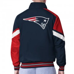 New England Patriots Strong Arm Navy Full-Zip Jacket