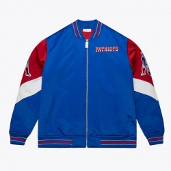 New England Patriots Throw It Back Heavyweight Satin Jacket