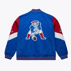 New England Patriots Throw It Back Heavyweight Satin Jacket