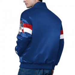 New England Patriots Triple Option Varsity Satin Jacket