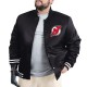 New Jersey Devils Adaptive Bold Logo Varsity Satin Jacket