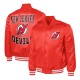 New Jersey Devils Adaptive Bold Logo Varsity Satin Jacket