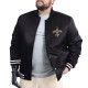New Orleans Saints Adaptive Team Graphic Varsity Satin Jacket New Orleans Saints Adaptive Team Graphic Varsity Satin Jacket