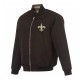 New Orleans Saints Black/Gray Full-Zip Reversible Flight Jacket