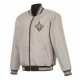 New Orleans Saints Black/Gray Full-Zip Reversible Flight Jacket