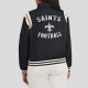 New Orleans Saints Lightweight Black Varsity Satin Jacket