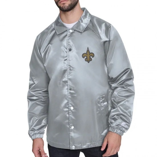 New Orleans Saints Retro Logo Coaches Jacket New Orleans Saints Retro Logo Coaches Jacket