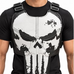 Punisher Skull Vest One Last Kill Comic Halloween Vest Costume