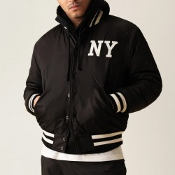 New York Black Yankees Varsity Satin Jacket