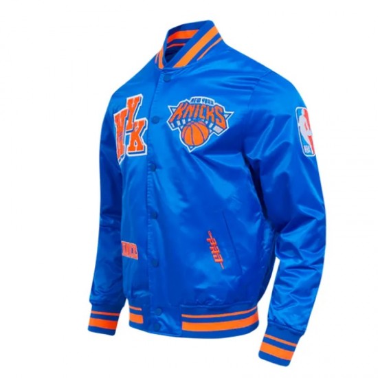 New York Knicks Best of Classic Rib Satin Jacket New York Knicks Best of Classic Rib Satin Jacket