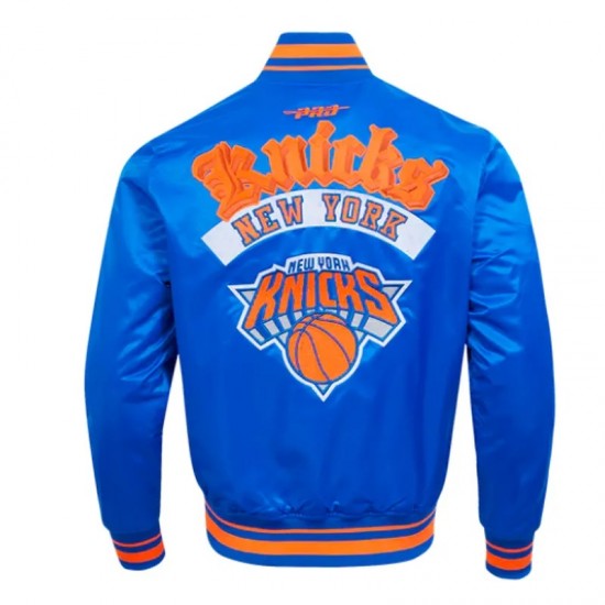 New York Knicks Best of Classic Rib Satin Jacket New York Knicks Best of Classic Rib Satin Jacket