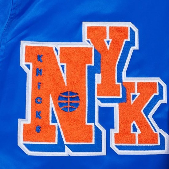 New York Knicks Best of Classic Rib Satin Jacket New York Knicks Best of Classic Rib Satin Jacket