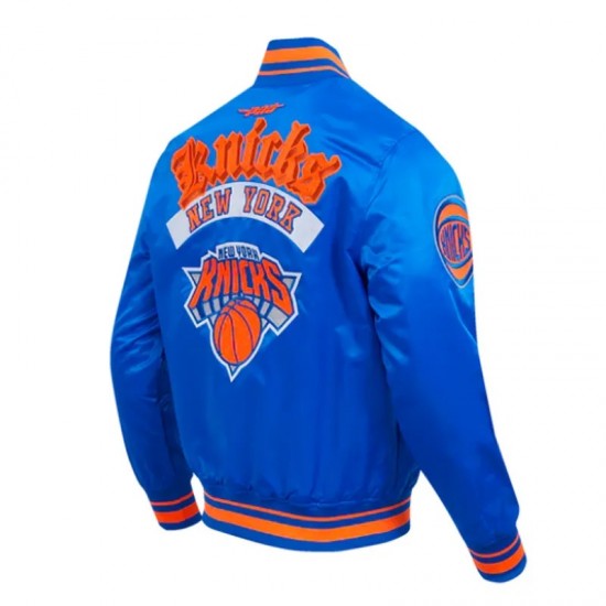 New York Knicks Best of Classic Rib Satin Jacket New York Knicks Best of Classic Rib Satin Jacket