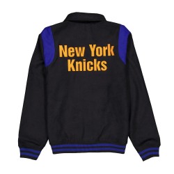 New York Knicks Sport Night Teddy Varsity Jacket New York Knicks Sport Night Teddy Varsity Jacket