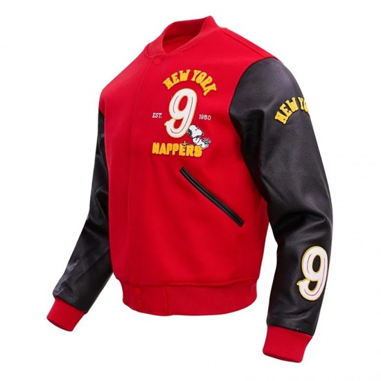 New York Nappers Peanuts Snoopy Varsity Jacket New York Nappers Peanuts Snoopy Varsity Jacket