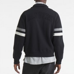 New York Rangers Black Striped Fleece Jacket New York Rangers Black Striped Fleece Jacket