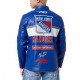New York Rangers Blue Men's Moto Jacket