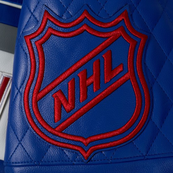 New York Rangers Blue Men's Moto Jacket