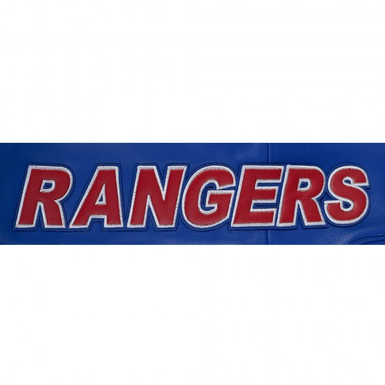 New York Rangers Blue Men's Moto Jacket