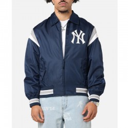 New York Yankees Retro Stadium Navy Satin Jacket