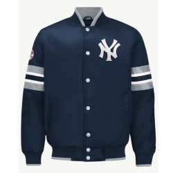 New York Yankees Scout I Navy Satin Jacket