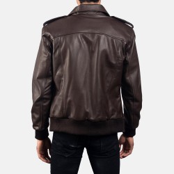 New Mens Stylish Design Four Pockets Real Leather Bomber Jacket New Mens Stylish Design Four Pockets Real Leather Bomber Jacket