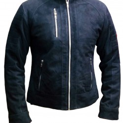 New Mens Stylish Suede Leather Cafe Racer Jacket New Mens Stylish Suede Leather Cafe Racer Jacket