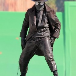 Nicolas Cage Spiderman Noir Leather Coat