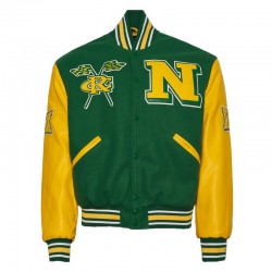 Norfolk State University Green and Gold Varsity Jacket Norfolk State University Green and Gold Varsity Jacket