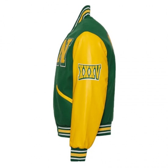 Norfolk State University Green and Gold Varsity Jacket Norfolk State University Green and Gold Varsity Jacket