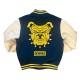 North Carolina A&T Chenille Navy and Off White Varsity Jacket North Carolina A&T Chenille Navy and Off White Varsity Jacket