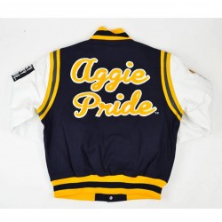 North Carolina A&T State University Motto 2.0 Varsity Jacket North Carolina A&T State University Motto 2.0 Varsity Jacket