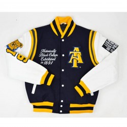 North Carolina A&T State University Motto 2.0 Varsity Jacket North Carolina A&T State University Motto 2.0 Varsity Jacket