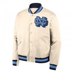 North Carolina Tar Heels Legacy Cream Bomber Jacket