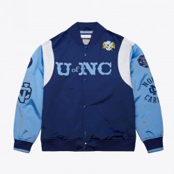 North Carolina Tar Heels Team Origins Blue Satin Jacket North Carolina Tar Heels Team Origins Blue Satin Jacket